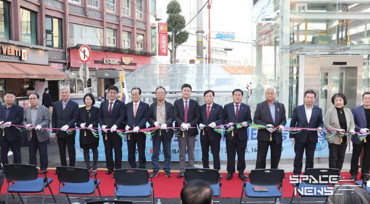 인천 중구, 동인천 지하보도 엘리베이터 시승식 개최