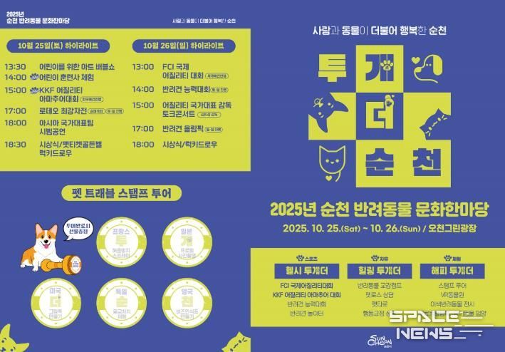 순천시, 25~26일 ‘반려동물 문화한마당 행사’ 개최