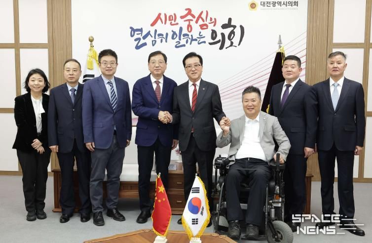 대전시의회, 중국 시안시 대표단 접견, 우호협력 확대 논의