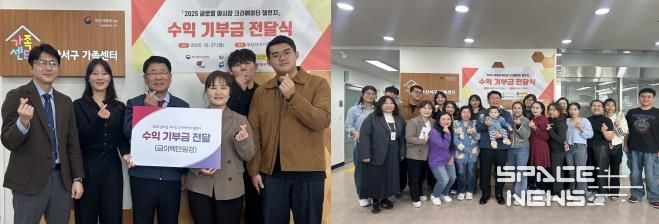 부산외대 로컬컨텐츠 창업센터, 부산 서구에 후원금 기탁