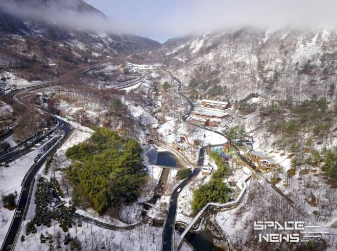 ‘월아산 숲속의 진주’ 올해 10월까지 방문객 50만명 돌파 - 겨울 전경.