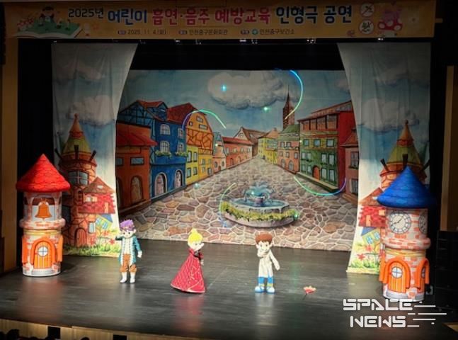 인천중구보건소, 어린이 흡연·음주 예방 교육 인형극 공연