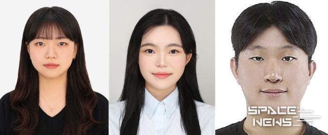 경상국립대학교 농업생명과학대학 지역시스템공학과 기후지능농업방재연구실 연구원 최지은 씨,스마트농업시설환경공학연구실 석사과정 강성하, 유재민 씨(왼쪽부터).