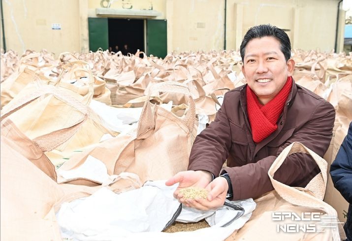 김장호 구미시장, 공공비축미 매입 현장 점검