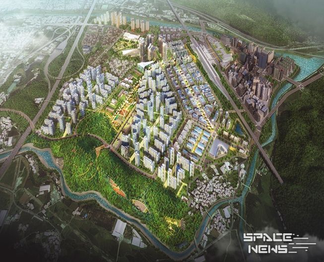 울산 케이티엑스(KTX)역세권 복합특화단지 예상조감도.