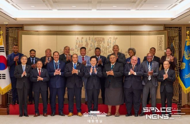 태평양도서국 외교장관 단체 접견(대통령실)