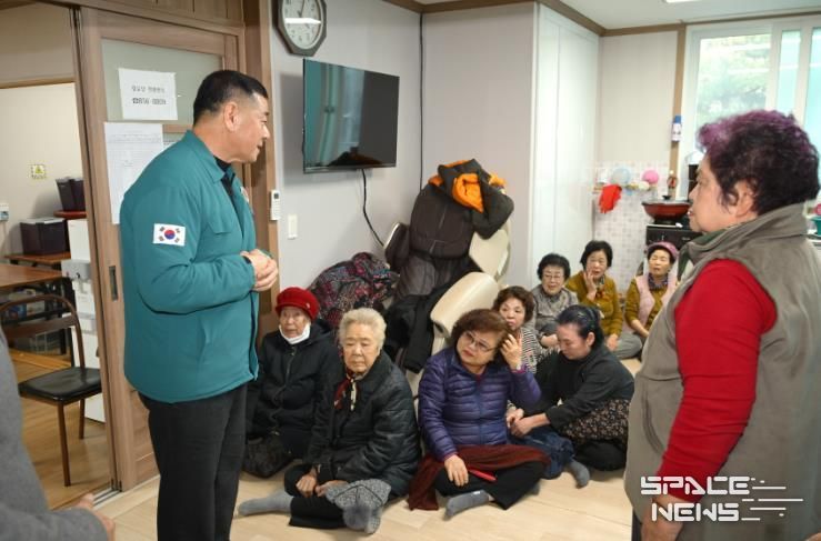 한파 쉼터 관련 현장 사진