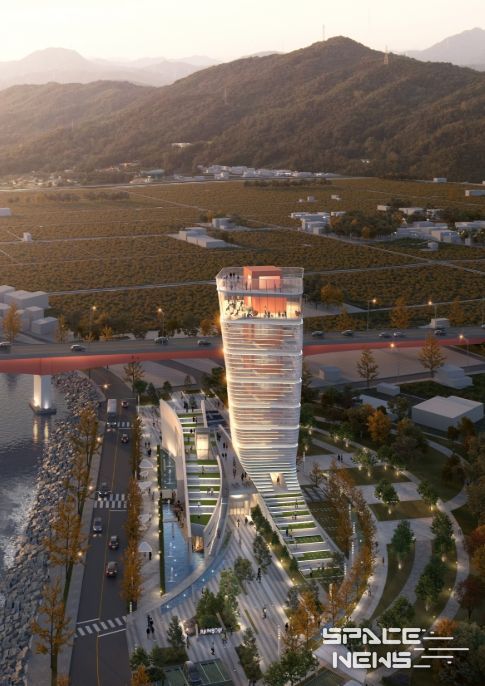 사천 선상지 조감도