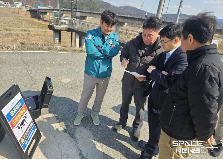 김하균 행정부시장 하천 불법시설물 드론 촬영 현장 점검