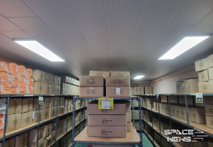 양양군이 비축 중인 종량제 봉투 재고 사진