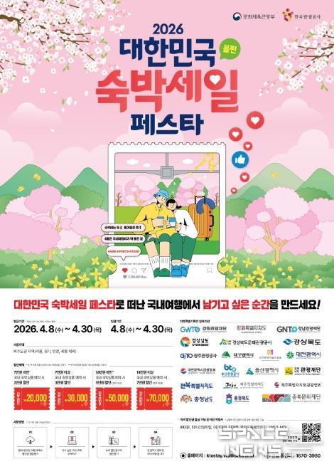 ‘2026 대한민국 숙박세일 페스타(봄편)’ 포스터