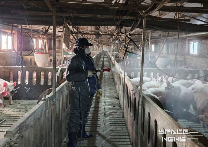 냄새저감제 살포