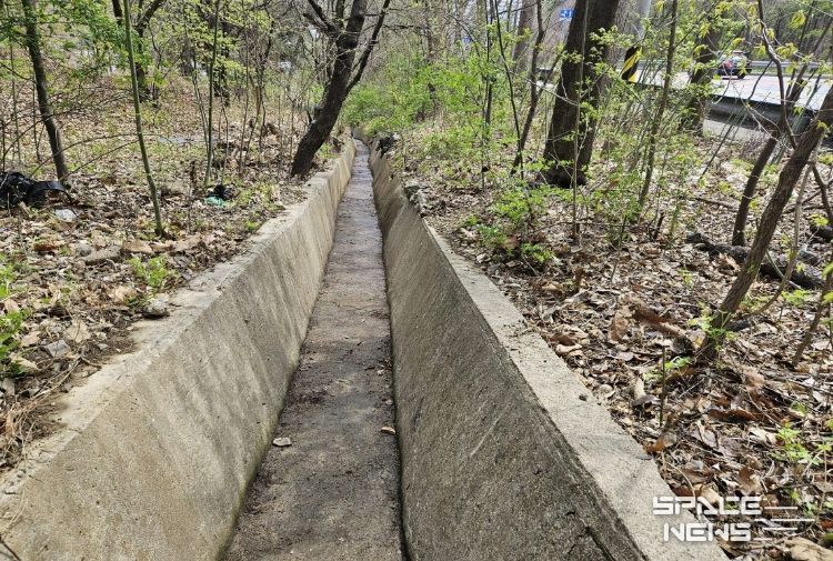 배수로 정비 완료