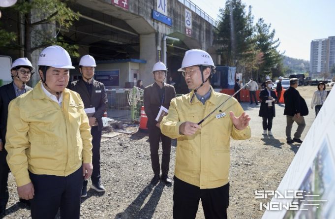 배방읍 장재리 자연재해위험개선지구 정비사업 현장점검